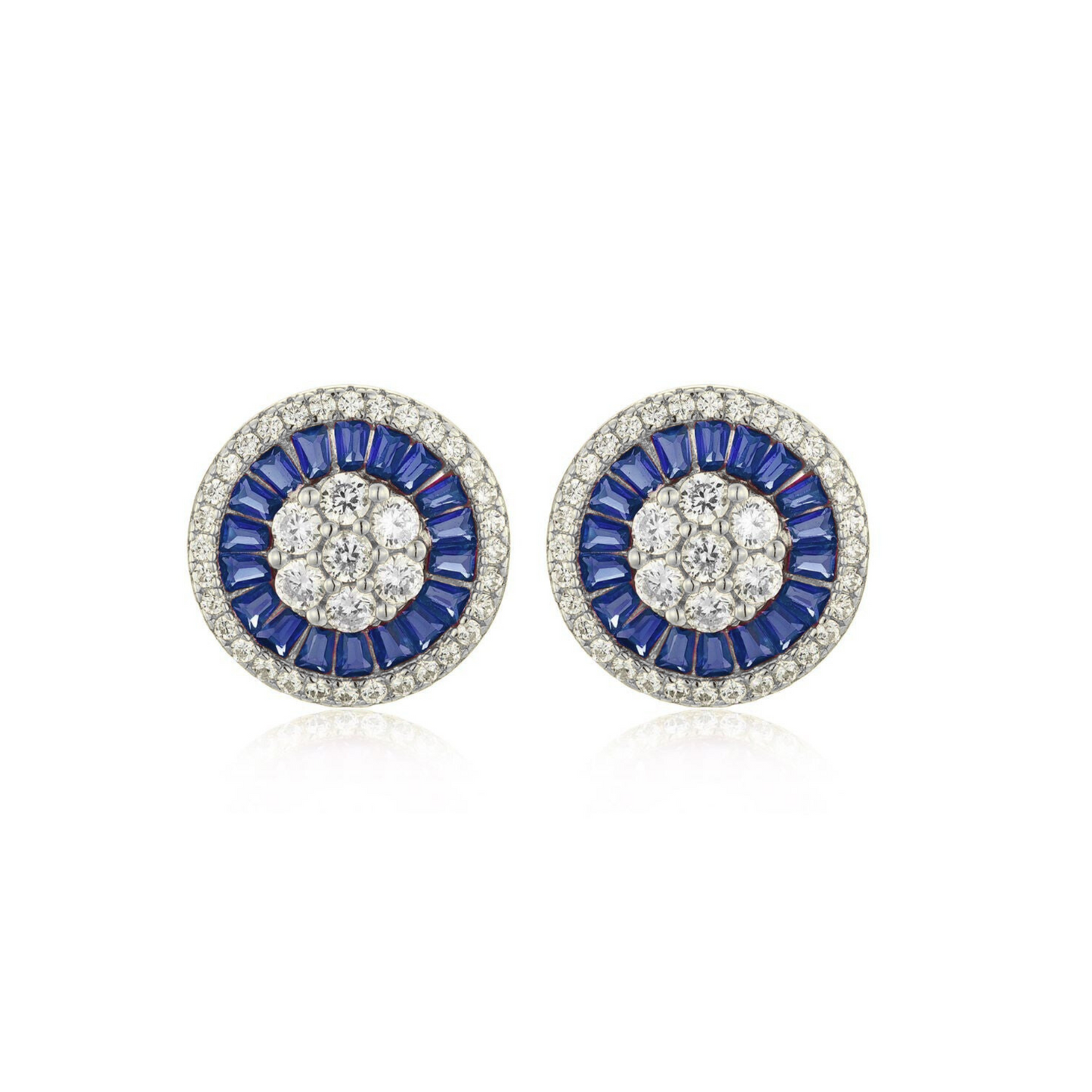 Baguette Disc Earring