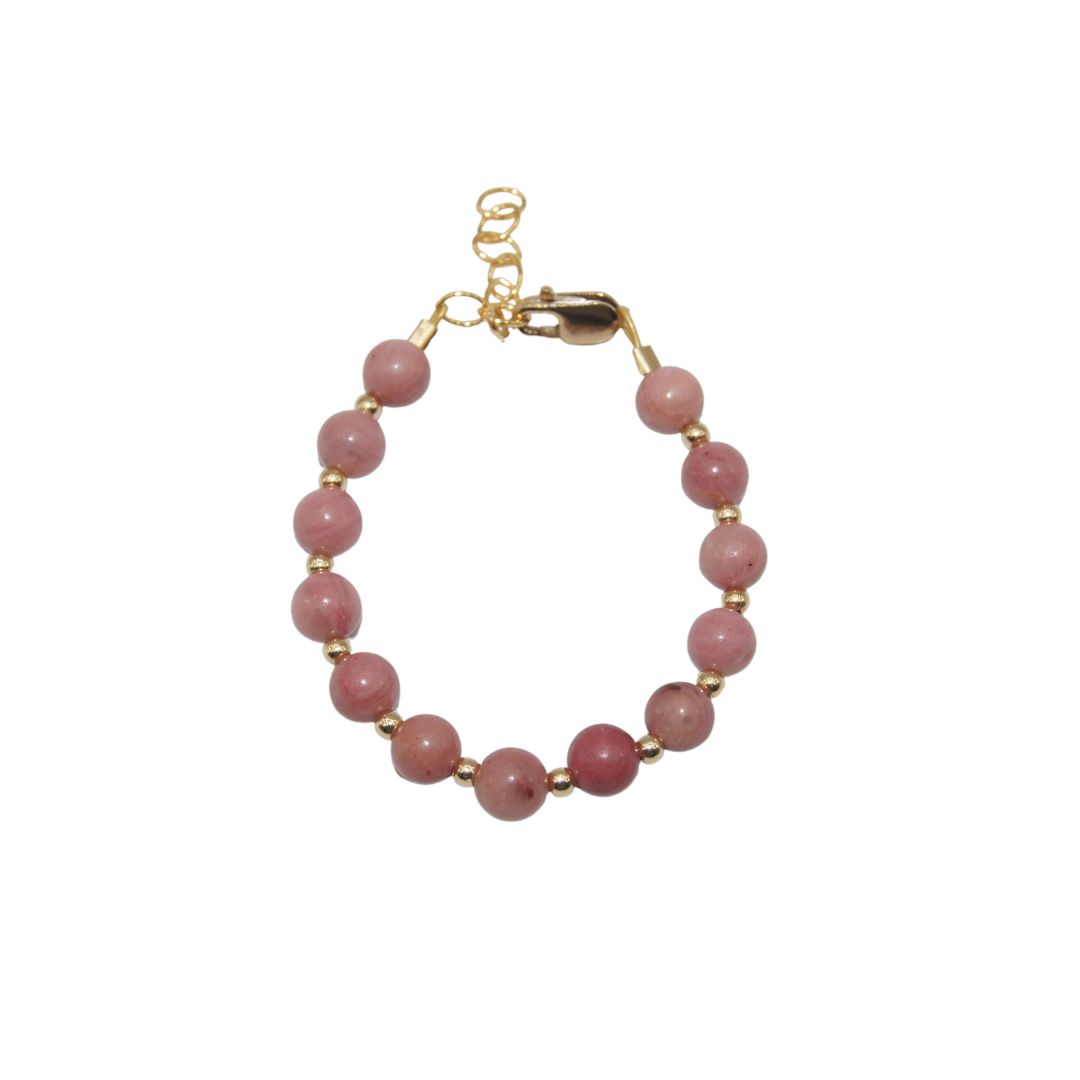 Mauve and Gold Bracelet