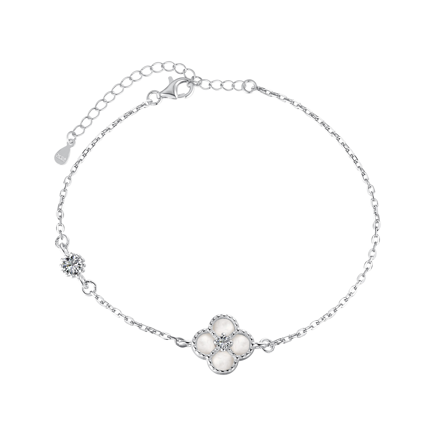 Sterling Silver Clover Bracelet