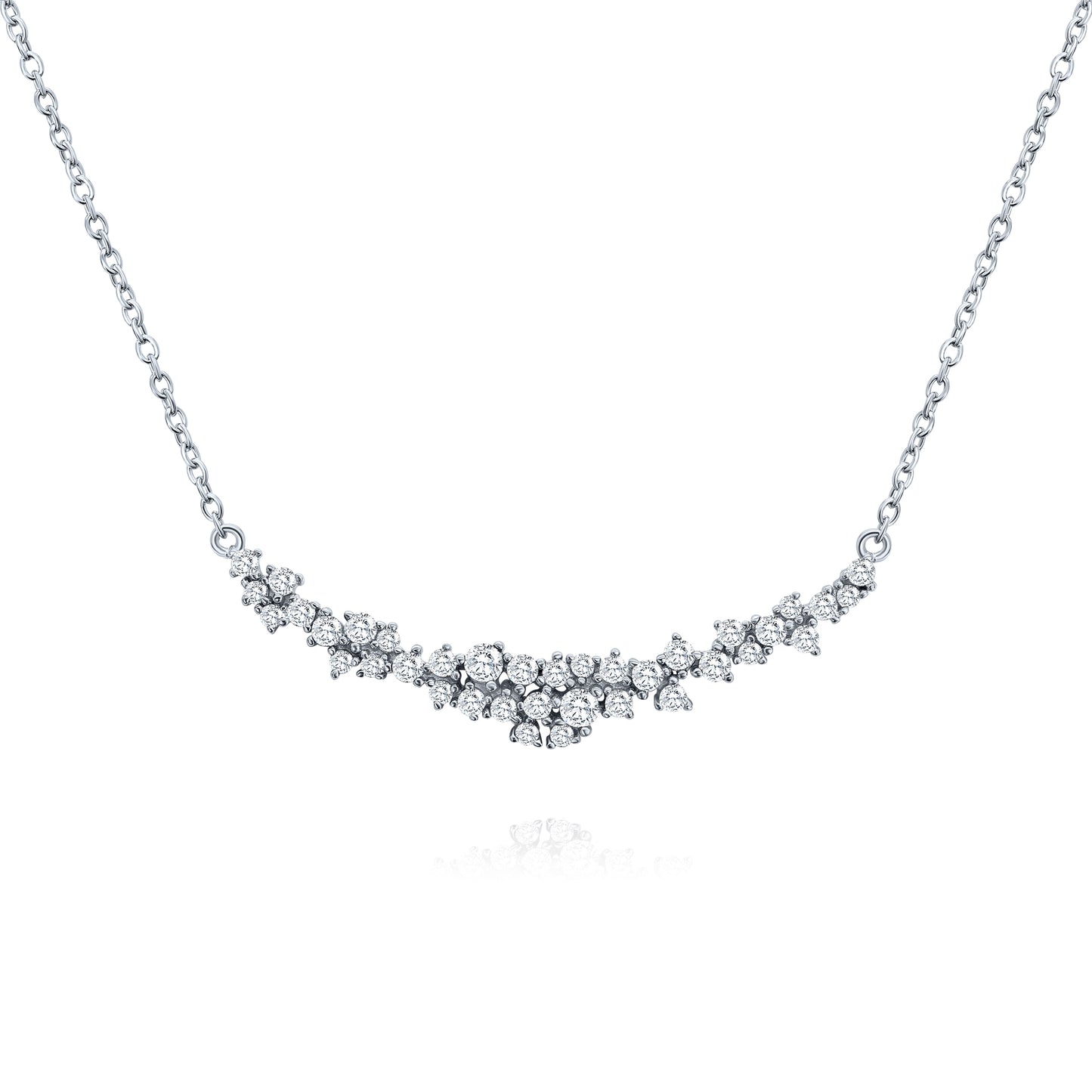 Silver Bridal Bar Necklace