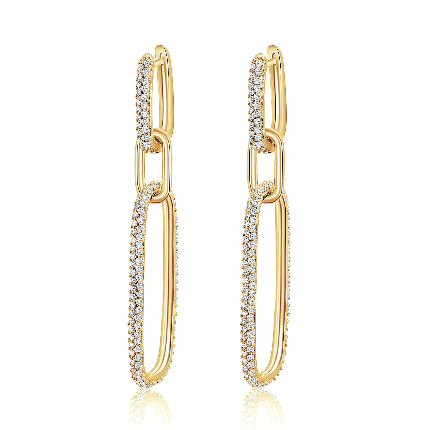 Long Paperclip Earring