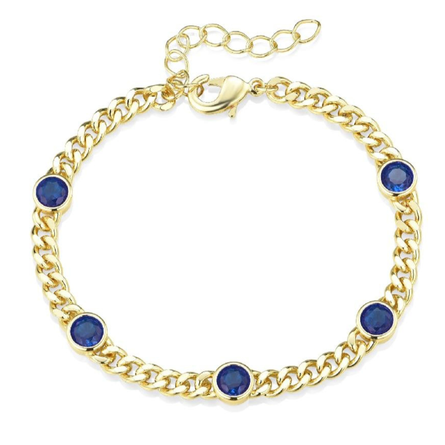 Cuban Chain Station Bracelet - Thick