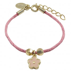 Pink Rope Clover Bracelet