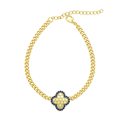 Cuban Link Clover Bracelet