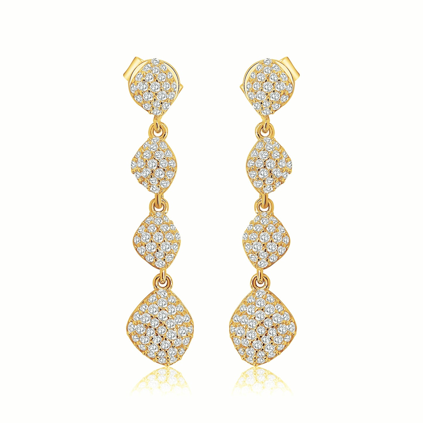 Gold Drop Dangle Earrings
