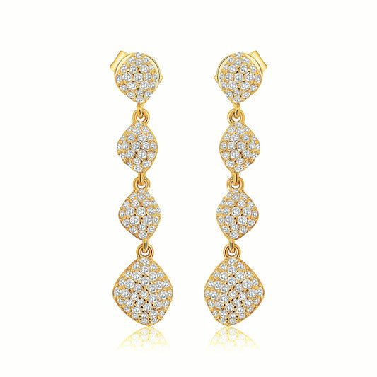 Gold Drop Dangle Earrings