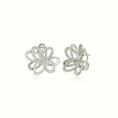 Large Flower Stud Earrings