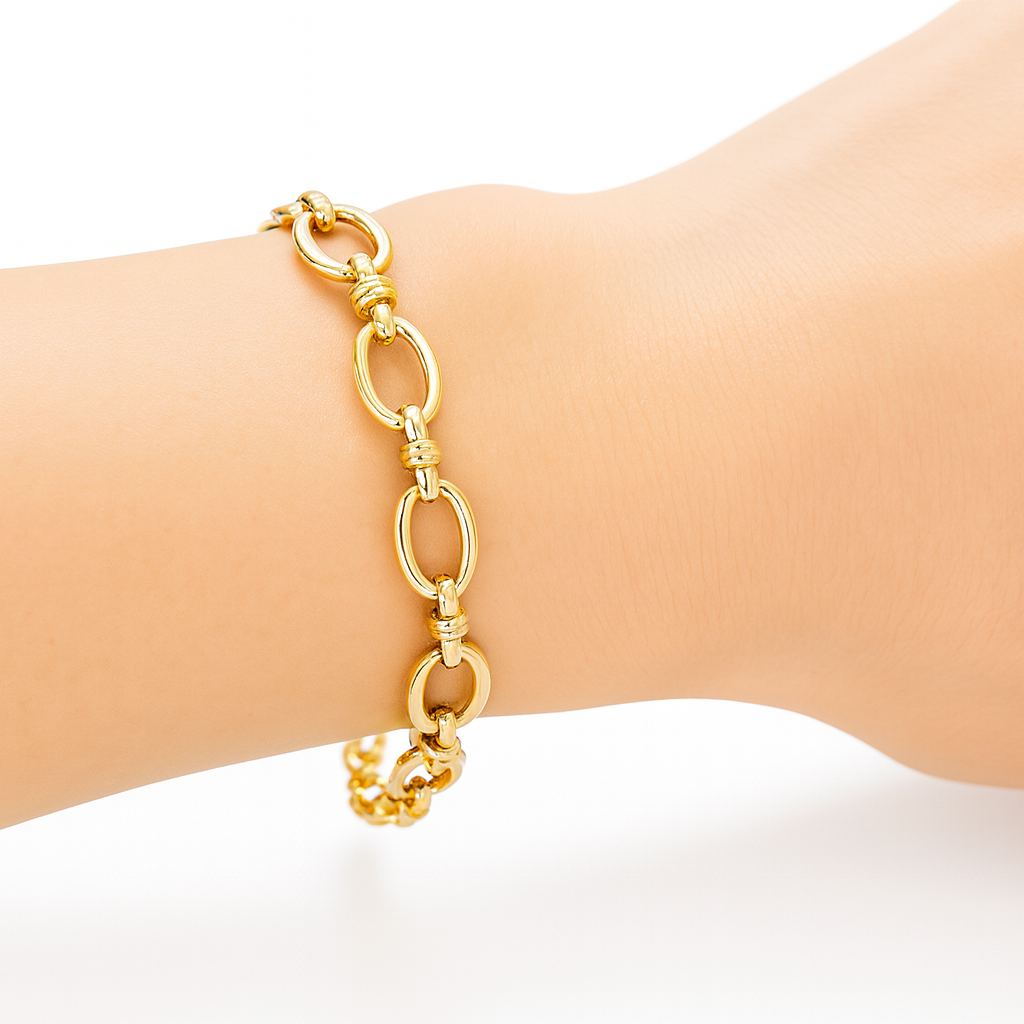 Gold Plated Chain Link Bracelet