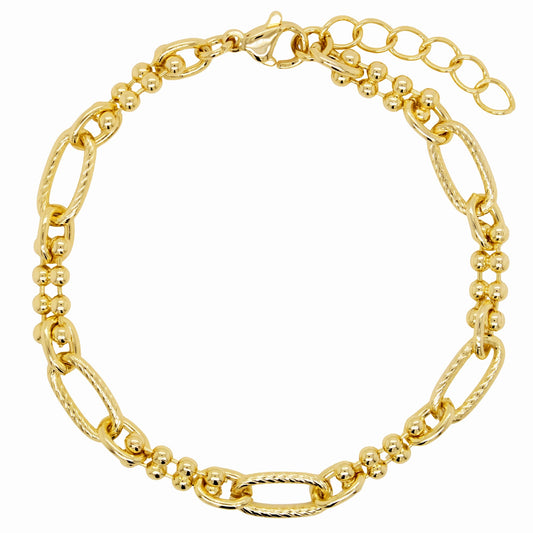 Double Ball Link Bracelet