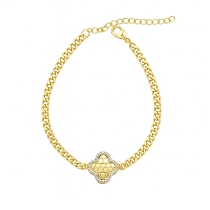 Cuban Link Clover Bracelet