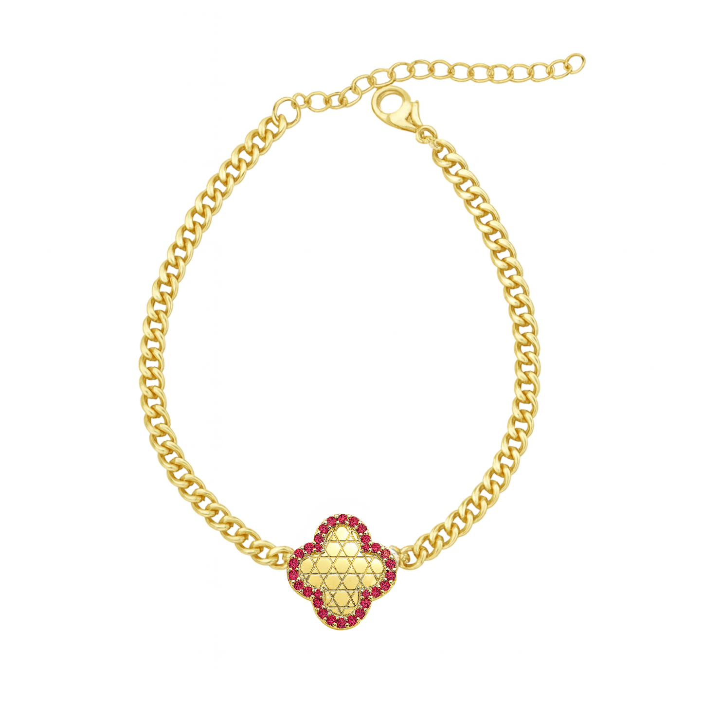 Cuban Link Clover Bracelet