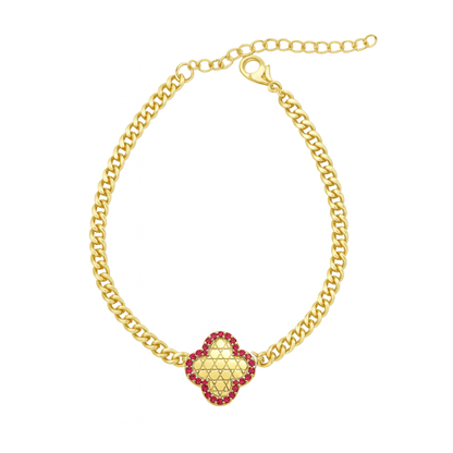 Cuban Link Clover Bracelet