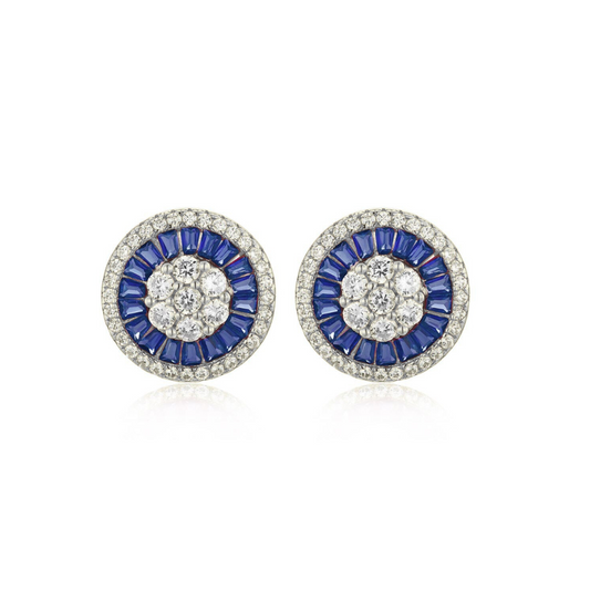 Baguette Disc Earring