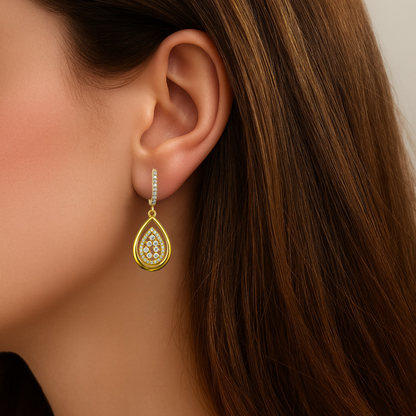 Oval Mixed Stone Earring