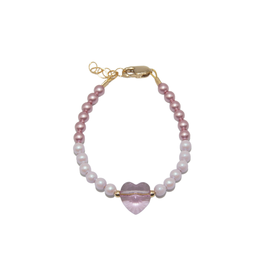 Lavender Heart Bracelet - Sold Out