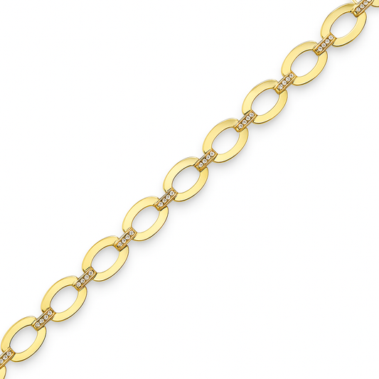 Pave Chain Link Bracelet