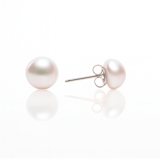 White Pearl Stud Earring