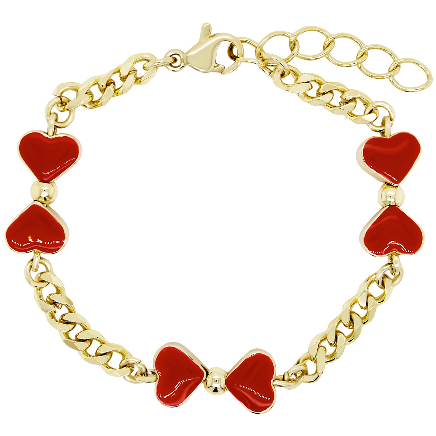 Red Bows Bracelet