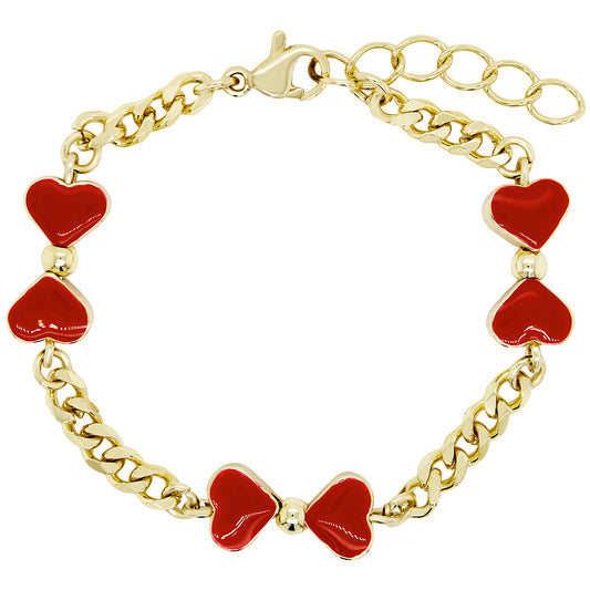 Red Bows Bracelet