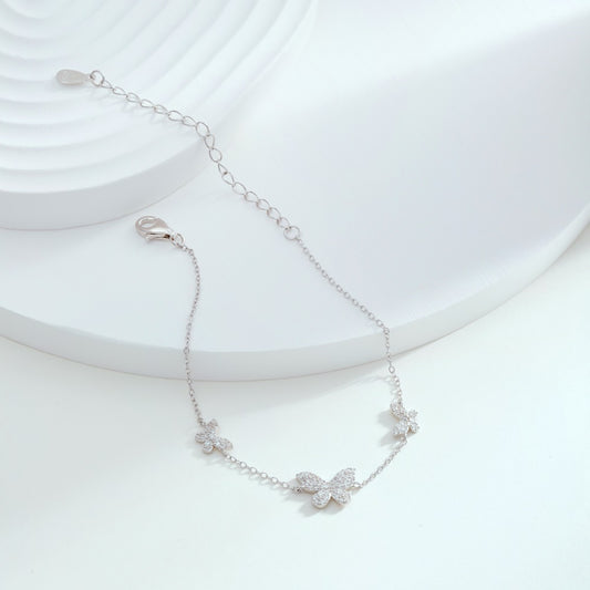 Sterling Silver Butterfly Bracelet