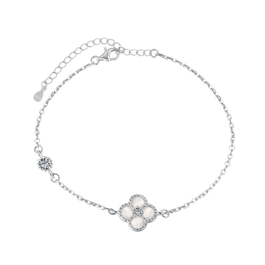 Sterling Silver Clover Bracelet