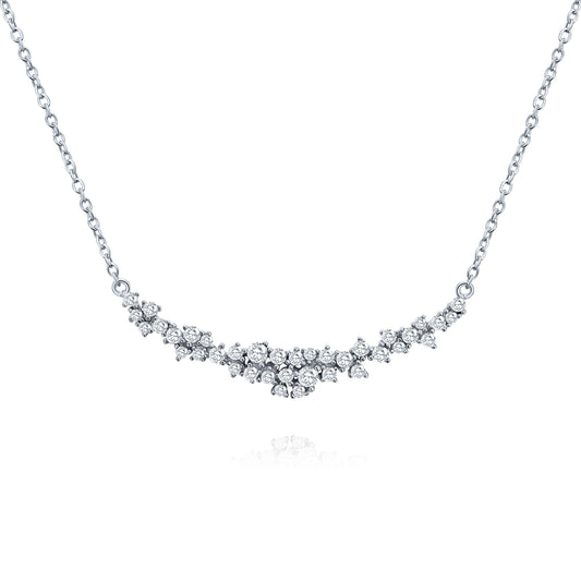 Silver Bridal Bar Necklace