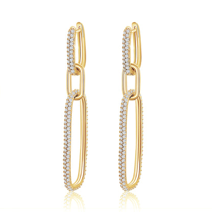 Long Paperclip Earring