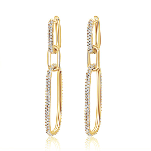 Long Paperclip Earring