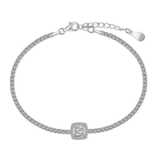 Silver Solitaire Tennis Bracelet